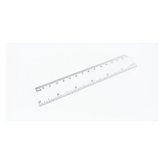 학교 사무 제도 측정 가벼운 플라스틱 직자 투명 15cm