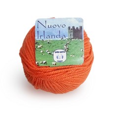 이태리 라나가또 누오보 아일랜드 100% 파인 메리노울 50 gr / ball 고급 수입 손뜨개실, 13438.오렌지레드, 1개