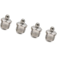 HOPESPANNER 4pcs M14 x 1.5 니켈 도금 스트레이트 그리스 니플 피팅 차량 부품용