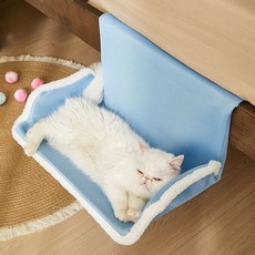 掛床邊貓窩 貓掛床 貓咪床邊吊床 貓床 寵物床 掛式貓吊床 夏季貓吊床貓咪四季通用貓窩窗戶窗臺床邊曬太陽掛床陽臺寵物用品, 1個