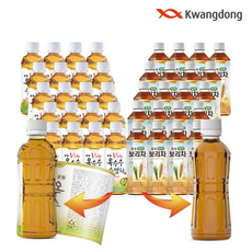 광동 옥수수수염차 et + 밀싹보리차 et (무라벨) 정상가28900원 (라벨..., 330ml, 1개