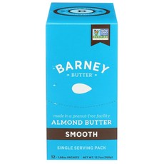 Barney Butter 케토 스무스 온더고 아몬드버터 휴대용 360g x 4개, 1개, 1g