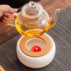 티워머 도자기 화이트 S-2 찻주전자 보온 티라이트 캔들 홀더 1개입