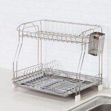 설거지 식기건조대 접시 2단 정리대 스텐 omn*18653mp