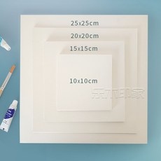 美術用品專業水彩紙中粗紋加厚正方形10x10水彩小卡片15x15方形水彩紙素描本 美樹本 圖畵本 畵畵本 速寫本－, 1個, 300g【10 厘米】20張/1包