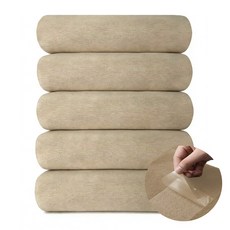 아라자 호텔수건 고급 먼지없는 수건 10장 무형광 알러지/진드기 세면 타올 OEKO-TEX 인증 타월 빠른 건조 세면 타월 400GSM, 04크림 오트, 5개
