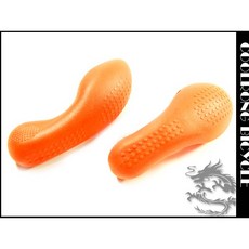 酷榮單車 SAPIENCE橡膠輕量鋁合金果凍色牛角，輕量舒適，人體工學設計，多色可選, 1個, 藍色