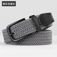 스트레치 우븐 투어 다크네이비 골프 벨트 퍼포먼스 화이트, 1개, B. 그레이 블랙 버클