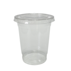 생활을그리다 투명 PET 아이스컵 + 평뚜껑, 410ml, 50개입, 1개