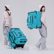 스노우보드캐리어 스키캐리어 보드 스키 여행용 가방 캐리어, TPU 딥 오션 블루 90L, 1개