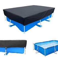 221 x 149.9cm(87 x 59인치) 직사각형 수영장 커버 2.1 x 1.2m(7 x 4피트) 직사각형 튼튼한 수영장 커버 2.1m(7 x 5피트) 블랙 수영장 커버 1