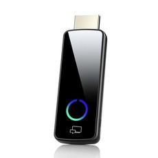 2026년 무선 디스플레이 동글 어댑터 업그레이드 휴대용 송신기 1080p HDMI 스트리밍 AirPlay / Miracast 5GHz WiFi 스마트폰 / PC / TV, black