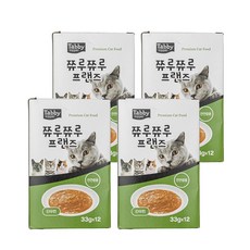 테비토퍼 쮸루쮸루 프랜즈 고양이간식, 48개, 33g, 타우린 48개, 33g, 타우린