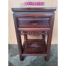 小o結緣館 雞翅木 仿古四方花台 茶几 擺飾桌 令旗座 實木家具, 1個, 40x40x68一抽