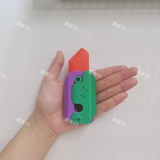 야광 당근 안전칼 선물용 팬시 장난감 빛나는 1개 미니, 한 사이즈, 23.오렌지-퍼플/그린