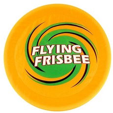 大 布飛盤 布製軟飛盤 直徑45cm 躲避飛盤 安全飛盤, 黃色，紅色, 1個