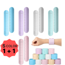 아고르 간호사 팔찌 손목 메모밴드 1+1 세트, 2개입, 파스텔그린