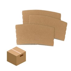 92mm 10/13 겸용 크라프트 종이컵홀더 무지 홀더 1000개 1박스, 100개, 10개