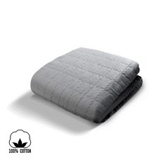 이메텍 프리미엄 전기요 순면 전용커버 그레이 (더블)-보이로호환가능