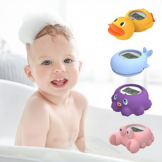 [민즈플러스] ABNJ 디지털 탕온도계 오리 물온도계 유아 목욕용품 욕탕 온도측정, 문어