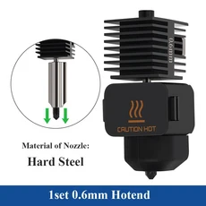 밤부랩 A1 조립용 업그레이드 핫엔드 키트 대체 가능한 노즐 포함 미니 3D 프린터 헤드용, 02 0.6mm Hotend Kit