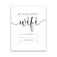 와이파이 암호 사인 아트 프린트 네트워크 포스터 호텔 카페 레스토랑 벽 장식 캔버스 페인팅