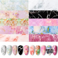 이태리 대리석 네일필름 네일호일 10종 세트, 1개