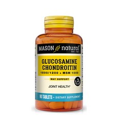MASON natural MSM葡萄糖胺軟骨素錠, 1組, 90顆