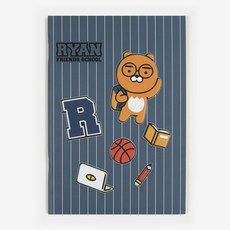 아이콘스 카카오프렌즈 스쿨 DIY PU노트, 라이언, 1개
