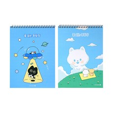 초등학생 두꺼운 종합장 5권세트 140g 도화용지