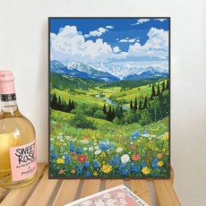 Art Boy 프리미엄 유화 DIY 풍경 그리기 세트, C타입, 1개