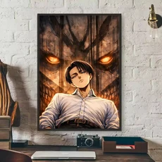 1pc Cool Man Levi Ackerman Anime A-Attack On Titan 포스터 자체 접착 스티커는 어떤 벽 방에도 적합한, 04 10x15cm No Frame, 18 z14