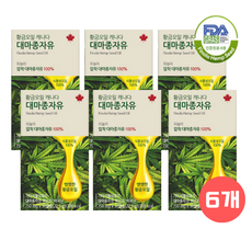 황금오일 캐나다 대마종자유 750mg x 30정 6개