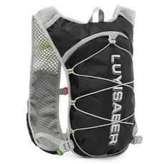 JEELAD 하이드레이션 백팩 18L 하이킹 트레일 러닝 사이클링 마라톤용, B-블랙(5L) 전용 조끼