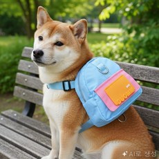 레나셀렉 애견 소지품 애견산책가방, 옐로우