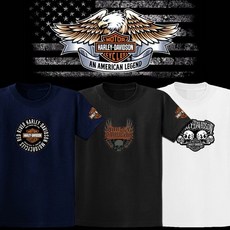 정선티샵 할리 모터사이클 티셔츠 오토바이 라운드티 단체티 반팔티 여름티 반팔티셔츠, 05