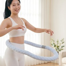 피거스 홈트 다이어트 운동기구 스프링 훌라후프, 1개, 블루, 2kg