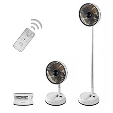 Fowod 무선 스탠드선풍기 탁상형 양용 리모컨 접이식 캠핑 선풍기, F158A