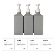 뉴앤룩 폴리 디스펜서 일반형 600ml 그레이, 1개
