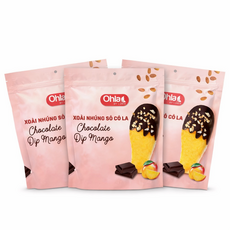 베트남 건망고 초코 딥 ohla 고급 선물 다낭 나트랑 말린망고 초콜렛, 3개, 100g