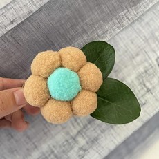 오플라 룸 뉴 플라워 커튼 클립 거실 침실 집결 수납 타이 후크 홈 텍스타일, 1개, 4. 정원에서 - 카키 - 클립형 / 1개