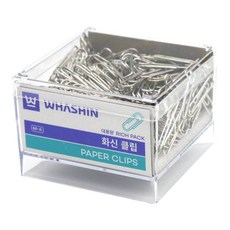화신 실버 크립 리치팩 대용량 클립 사무용품, 1개, 1개입