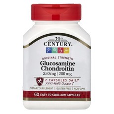 21세기 센추리 글루코사민 콘드로이친 250 mg/200 mg 21st Century Glucosamine Chondroitin 250 mg/200 mg 60정, 1개
