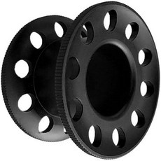 다이버 스노클링 작살낚시 수중 작업용 10홀 다이빙 릴 합금, 검은색