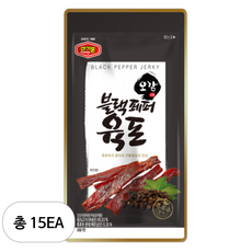 머거본 블랙페퍼 육포, 15개, 25g