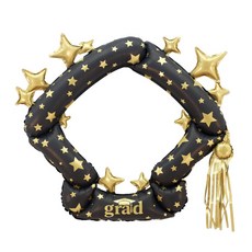 파티짱 졸업 풍선 모음 연말 신년 축하 파티 호일 은박 풍선, 학사모 프레임, 1개