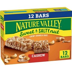 Nature Valley Sweet and Salty Nut 그래놀라 바, 12개(1팩), 캐슈