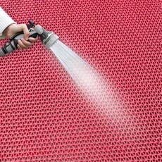 학교 복도 실내 미끄럼 사고방지 롤 매트 레드 1m 쇼핑몰 매장 빌딩 지하철역 현관 우천