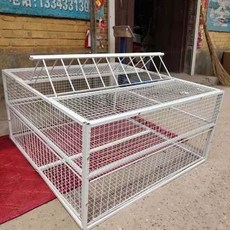 비둘기 포획기 조류 40x40x26(4개입구) 새덪 트랩 야외 케이지 과수 철제, AU. 사각관 1m x 1m 높이 50
