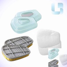 더제이 마스크용 필터 3종세트 작업용마스크 방독면필터 방독마스크필터